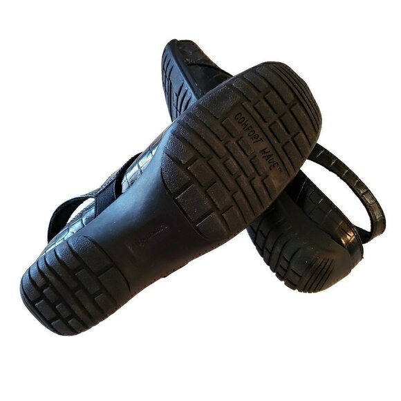 Easy Street Sportster Black Open Back Shoes, Woman's Black  Mules NIB - Picture 3 of 3